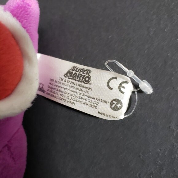 Super Mario Yoshi Purple Plush Toy Nintendo 2015 7 Inch  Y2k Video Character - Picture 4 of 9